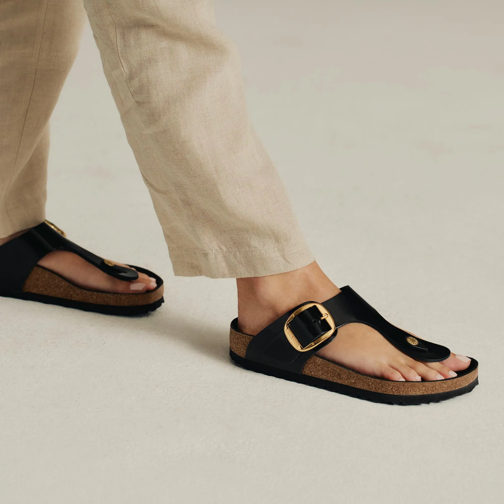 GIZEH BIG BUCKLE - HIGH SHINE - LEATHER