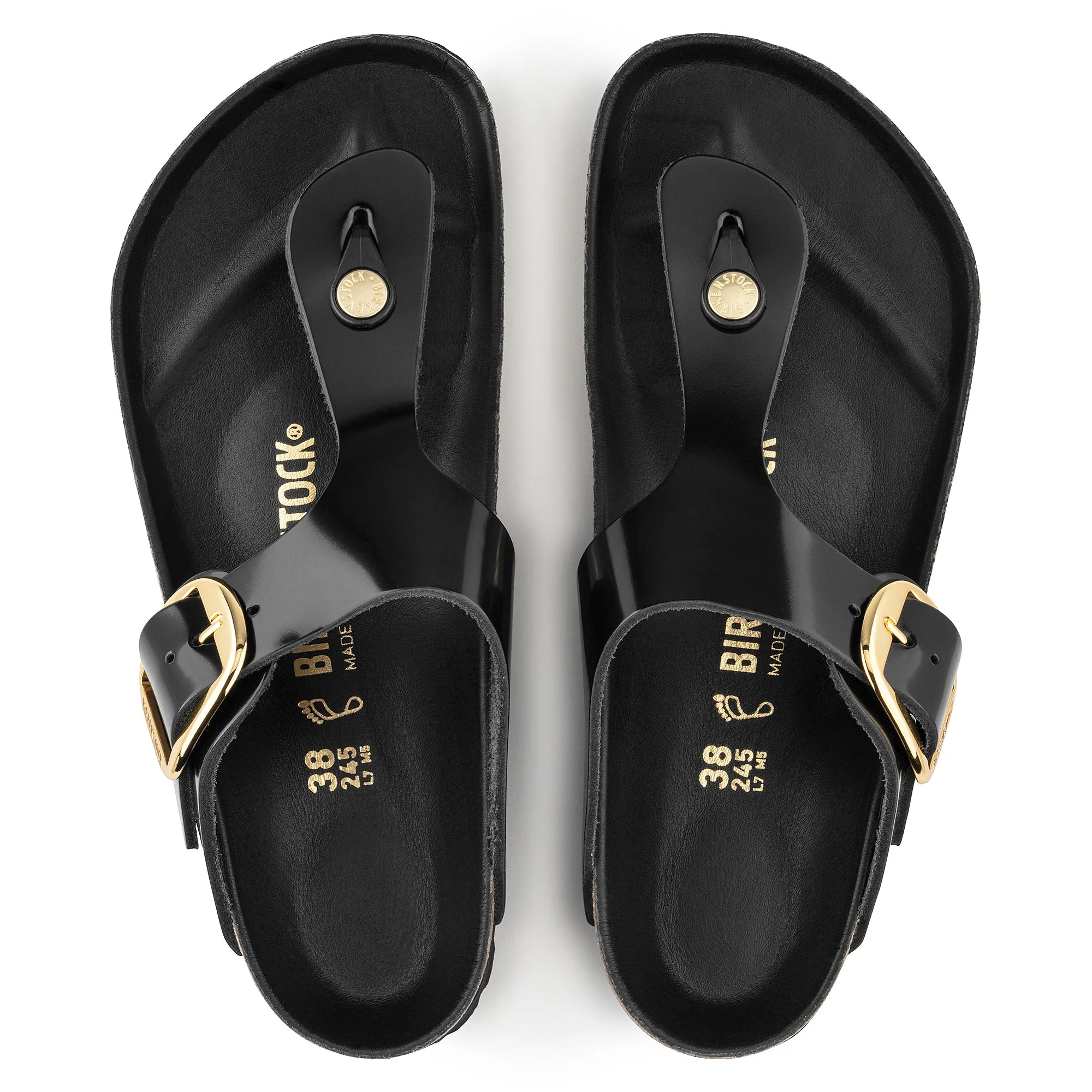 GIZEH BIG BUCKLE - HIGH SHINE - LEATHER
