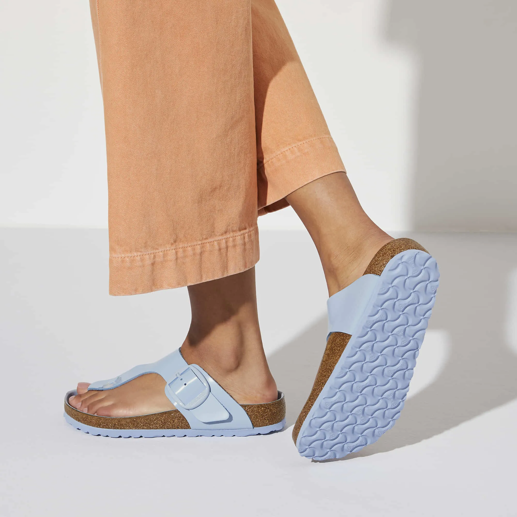 Gizeh Big Buckle Natural Leather Patent