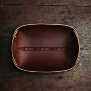 Golden Age Supply Genuine Leather Valet Tray - Stripe