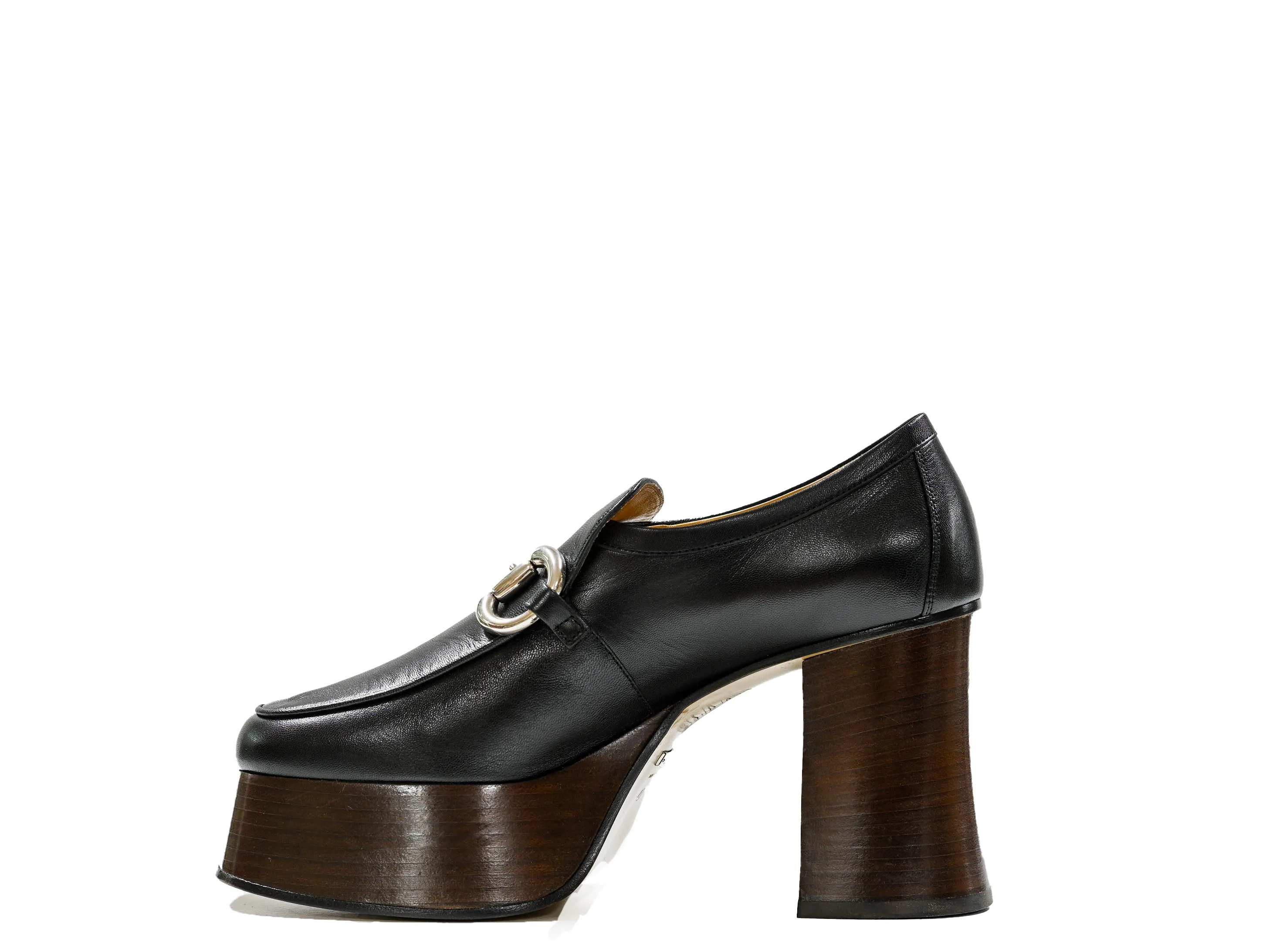 Gucci Women's Black & Silver Hight Heel Shoes 715138 - 50% OFF