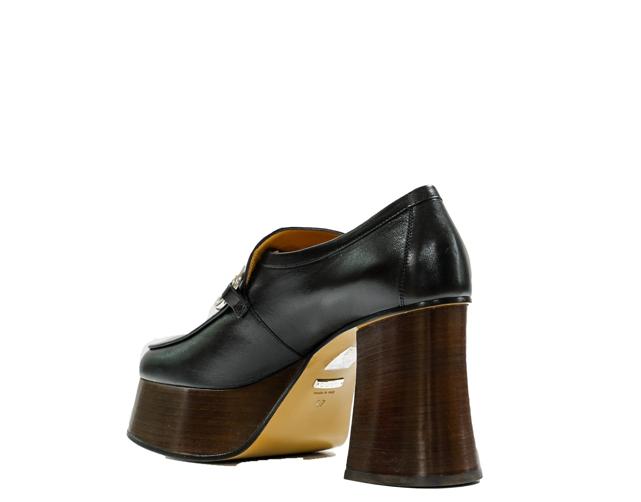 Gucci Women's Black & Silver Hight Heel Shoes 715138 - 50% OFF