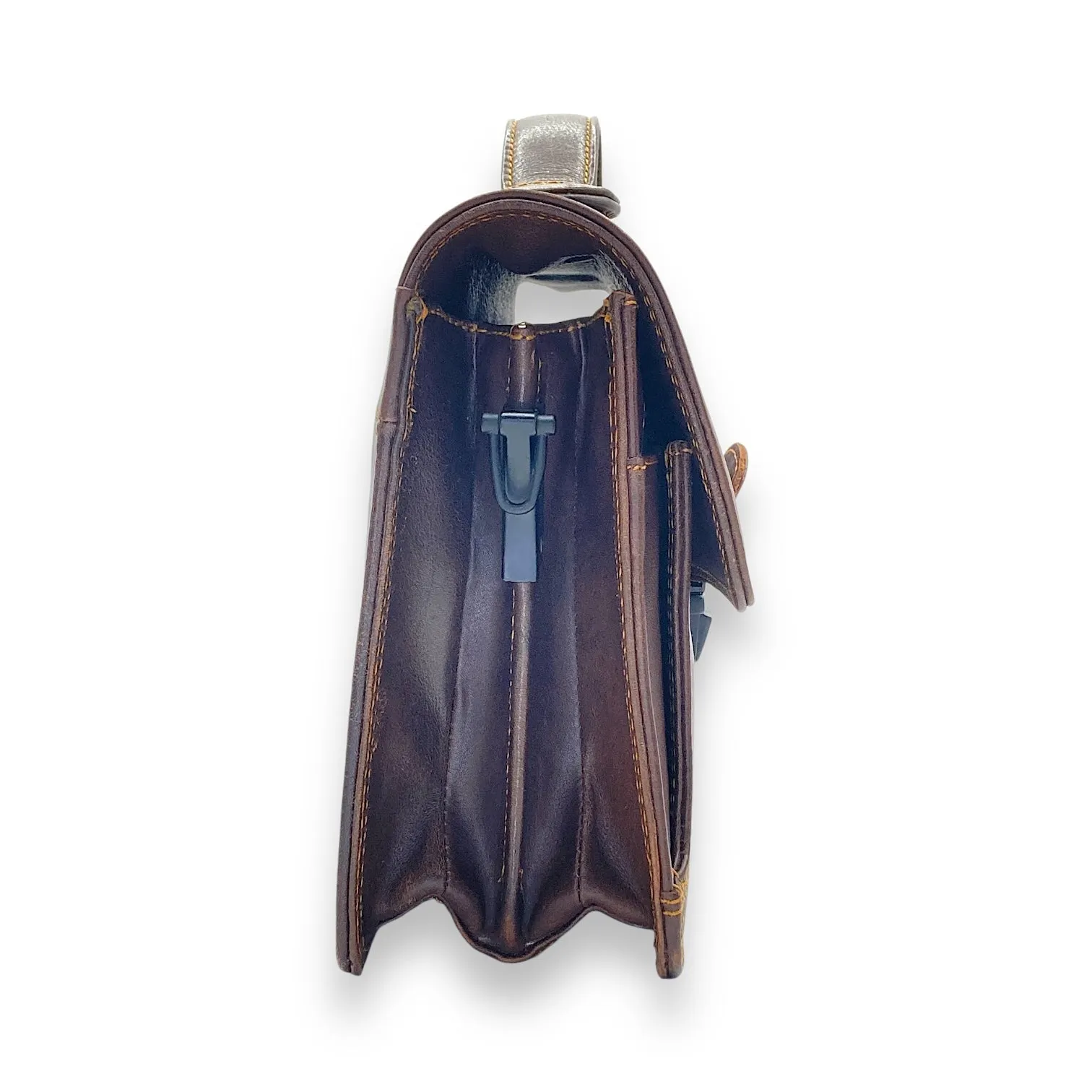 Hand Pouch, Wash Bag, Toiletry, Genuine Leather # 2173BH