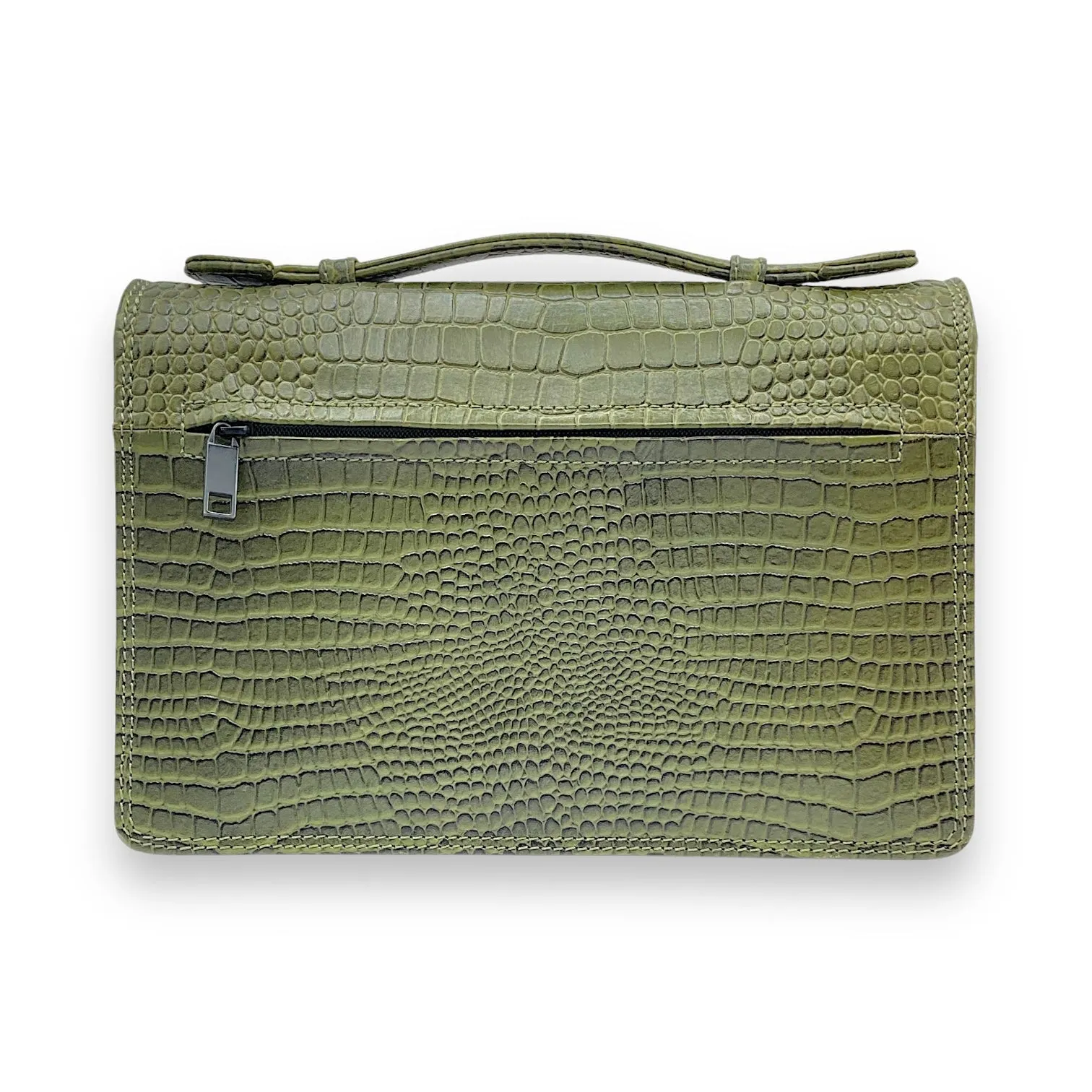 Hand Pouch, Wash Bag, Toiletry, Genuine Leather # 2173BH