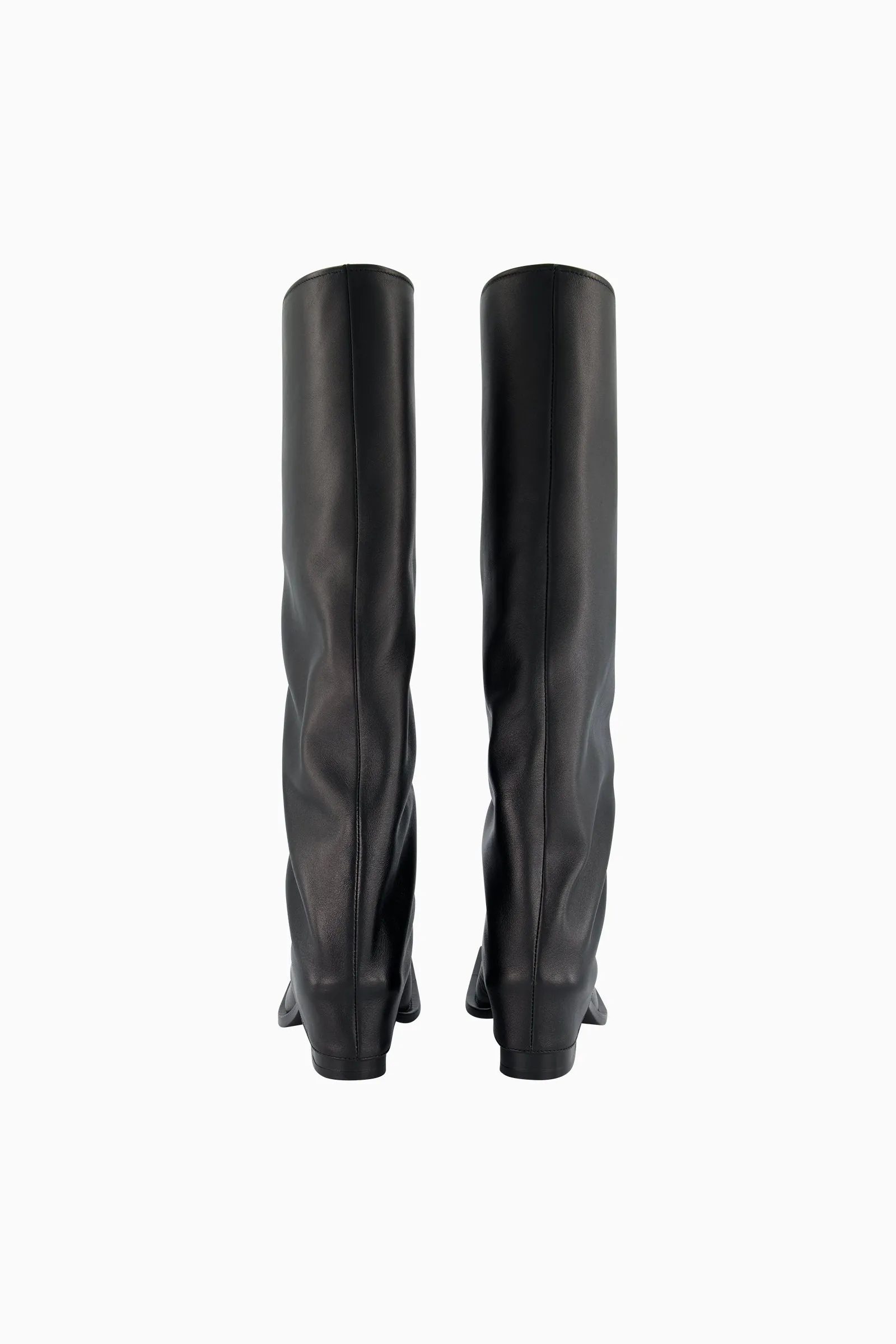 Havva Chunky Heel Trouser Boots - Black