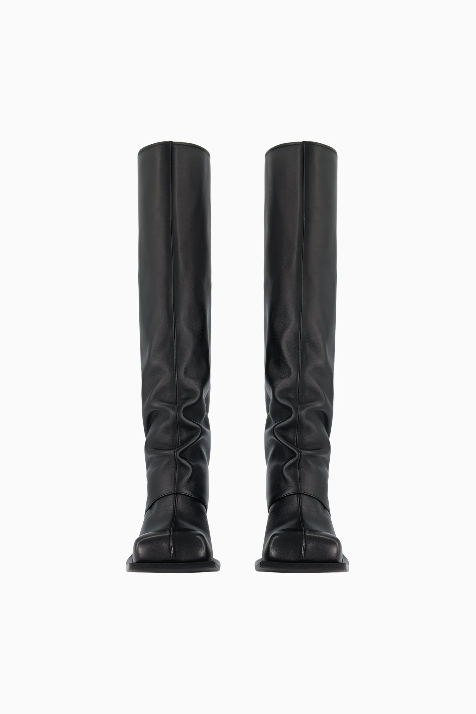 Havva Chunky Heel Trouser Boots - Black
