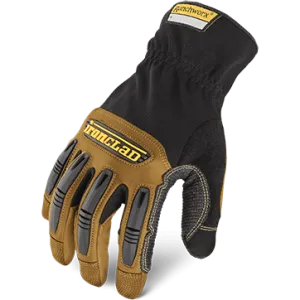 Ironclad Racnhworx Genuine Leather Work Gloves - Brown - RWG2