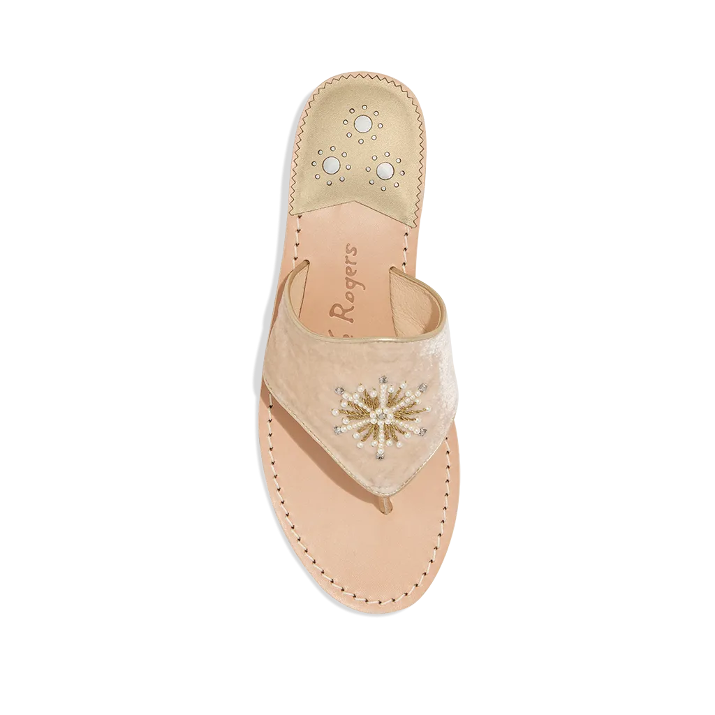 Jeweled Snowflake Sandal