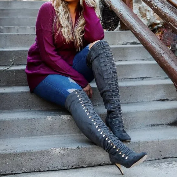 Journee Collection Women's Trill Over The Knee Dress Boots