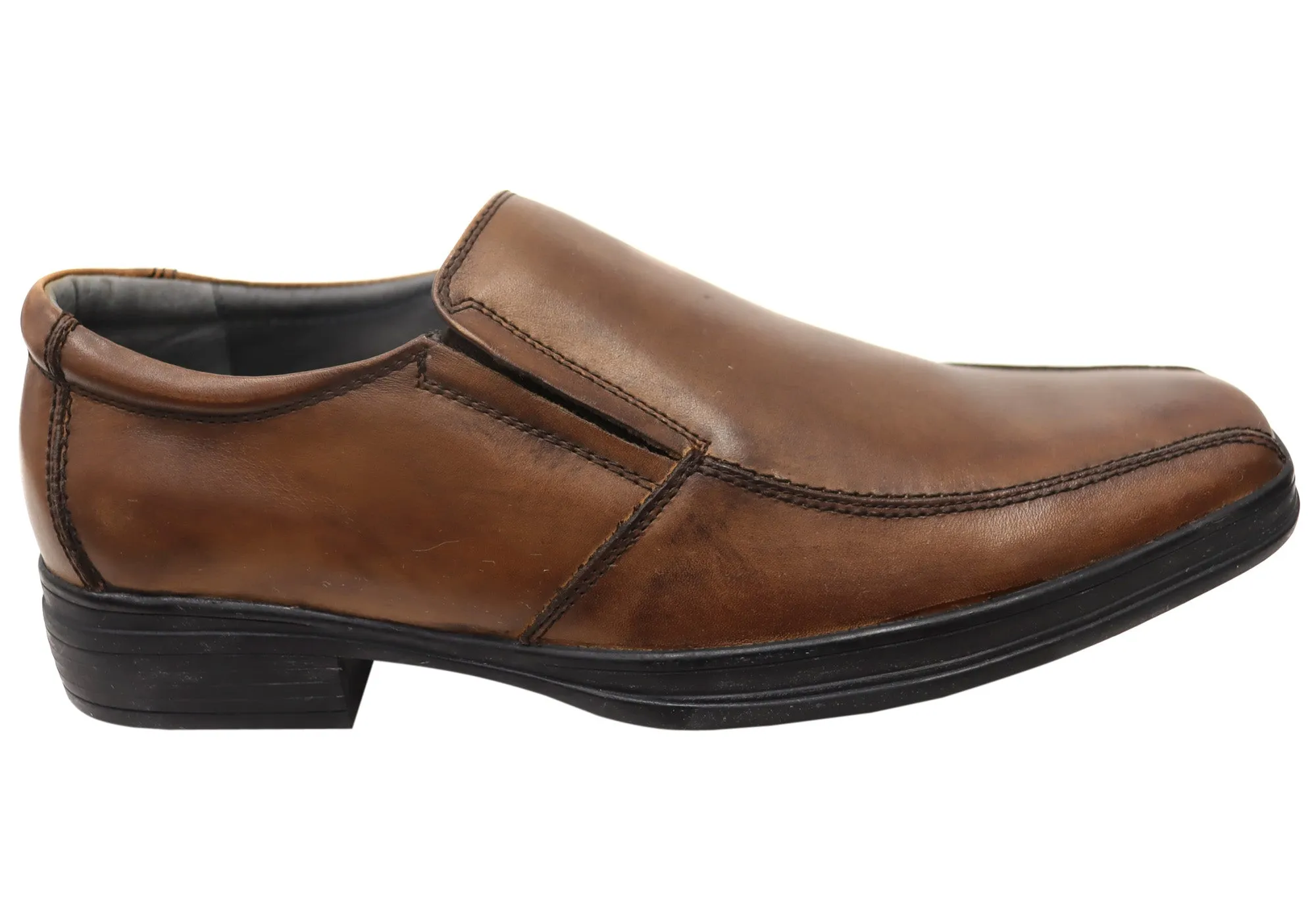 Julius Marlow Premium Mens Leather Slip On Dress Shoes