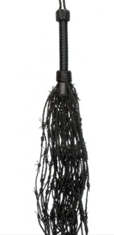 Leather Barbed Wire Flogger