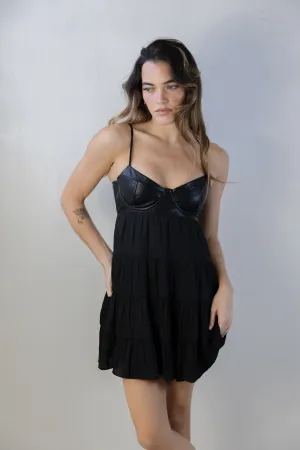 Leather Bust Dress