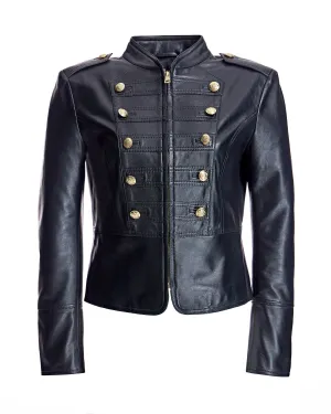 Leather Military Jacket