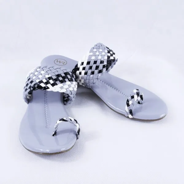 Letti Patent Multi Grey Slides