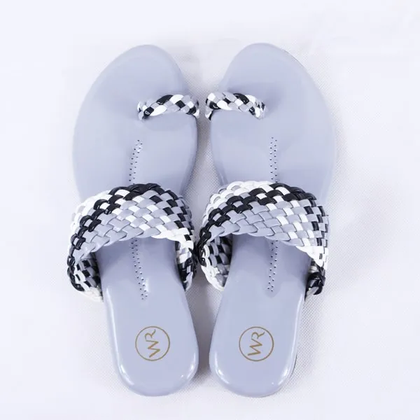 Letti Patent Multi Grey Slides