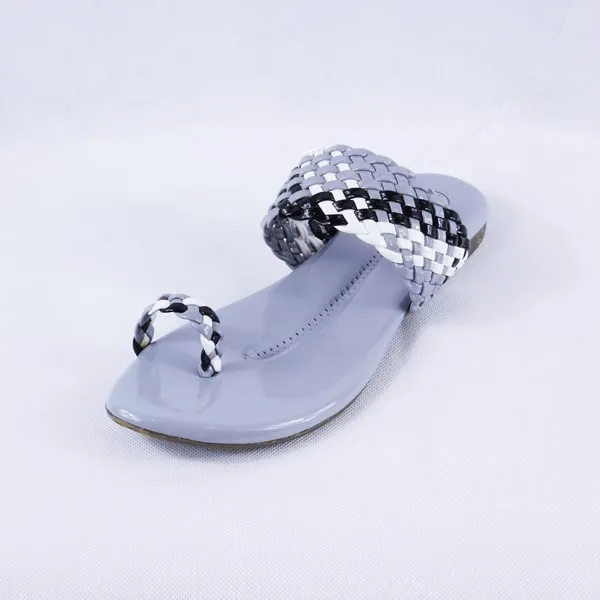 Letti Patent Multi Grey Slides