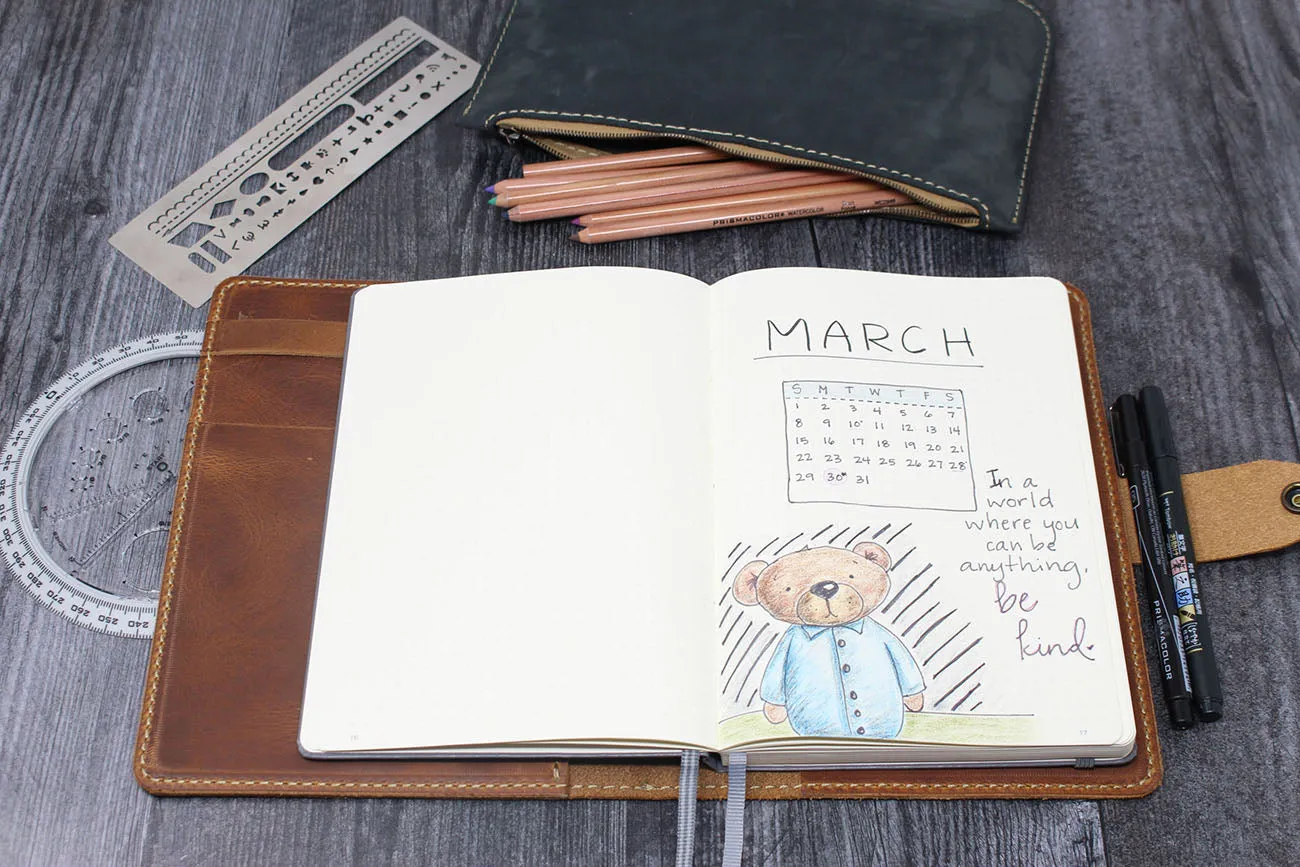 Leuchtturm1917 / A5 Bullet Journal Leather Cover