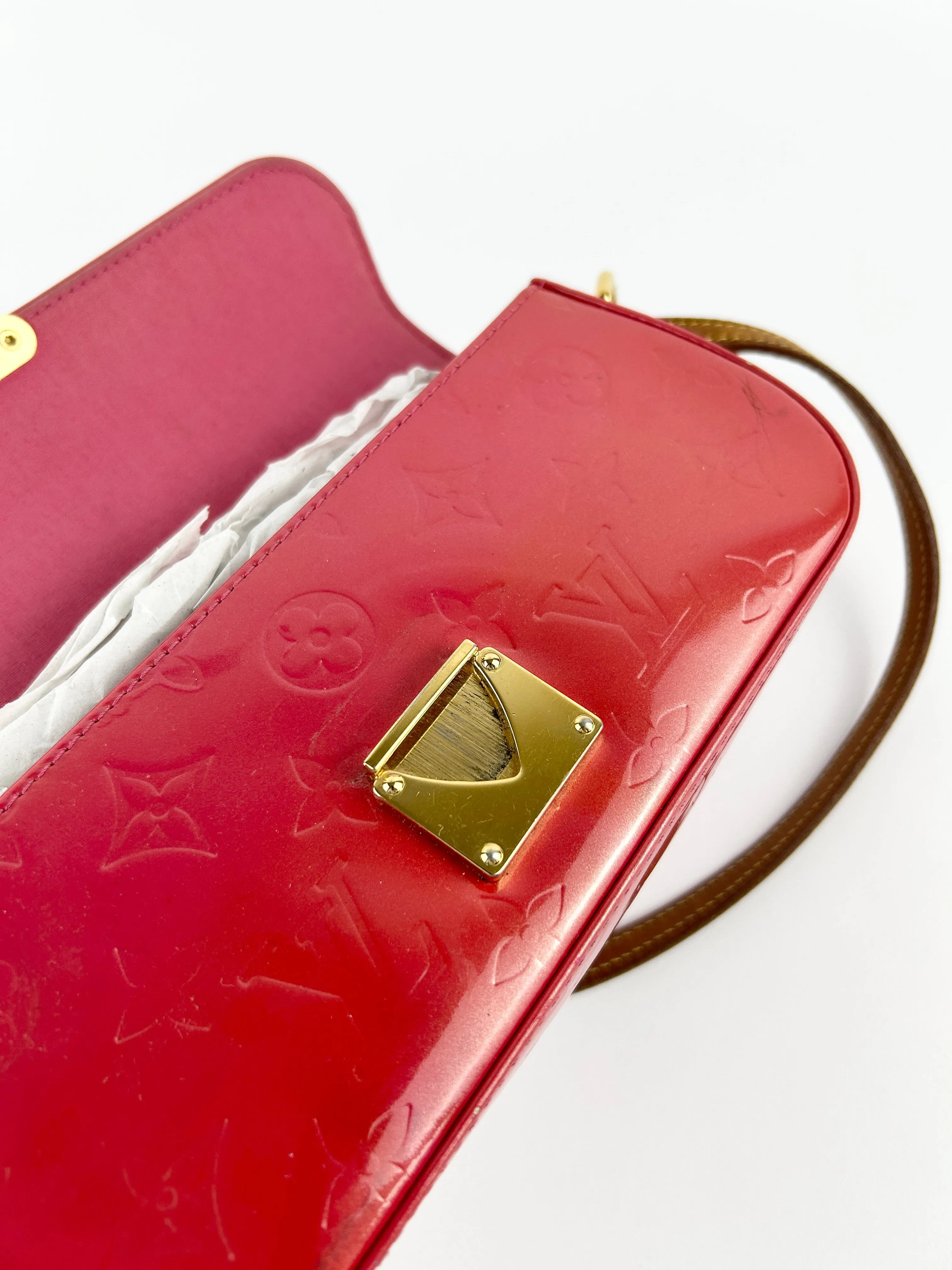Louis Vuitton Vernis Malibu Pink Shoulder Bag (2006)