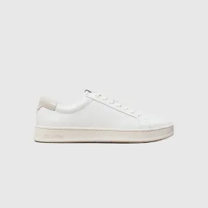 Low Top Lace Up Sneaker - White