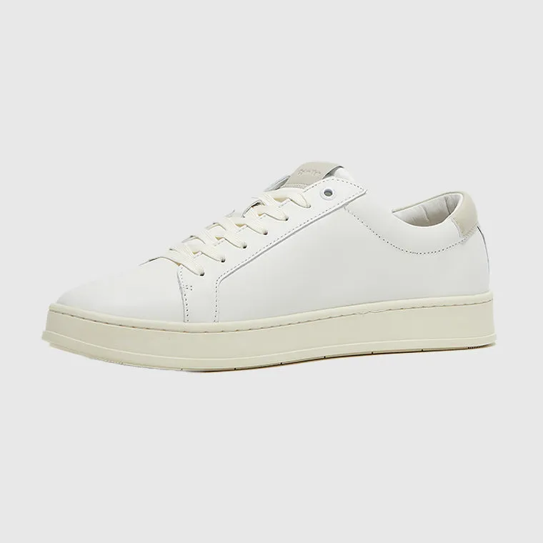 Low Top Lace Up Sneaker - White
