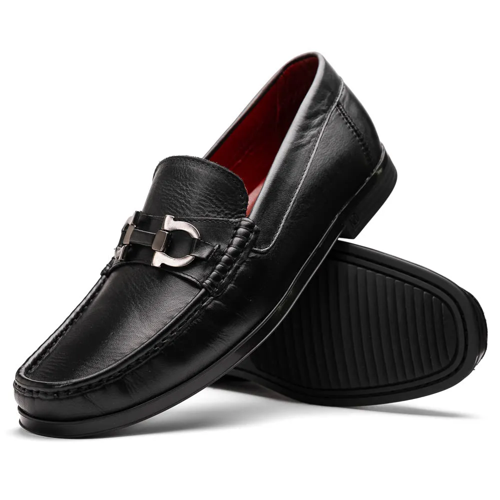 Marco Di Milano Atrani in Black Calf Leather Loafers