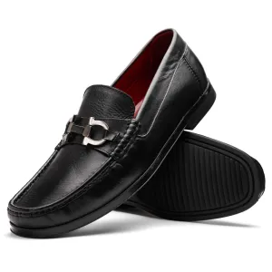 Marco Di Milano Atrani in Black Calf Leather Loafers
