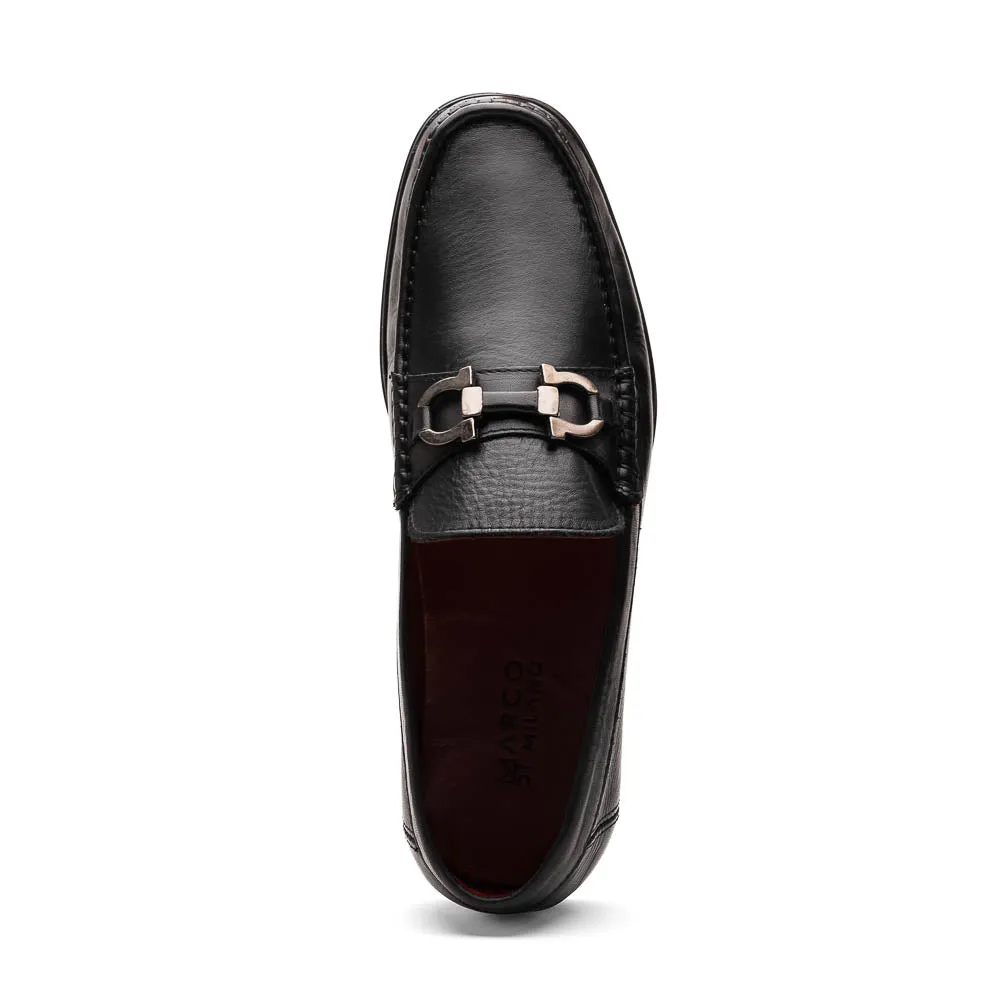 Marco Di Milano Atrani in Black Calf Leather Loafers