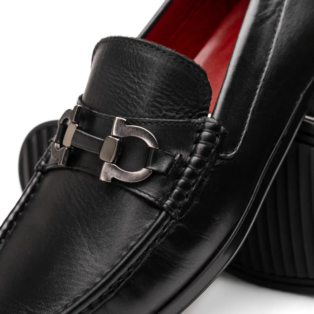Marco Di Milano Atrani in Black Calf Leather Loafers