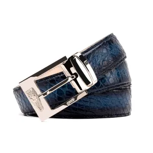 Mauri 0100/35 Alligator Belt Caribbean Blue/ Wonder Blue