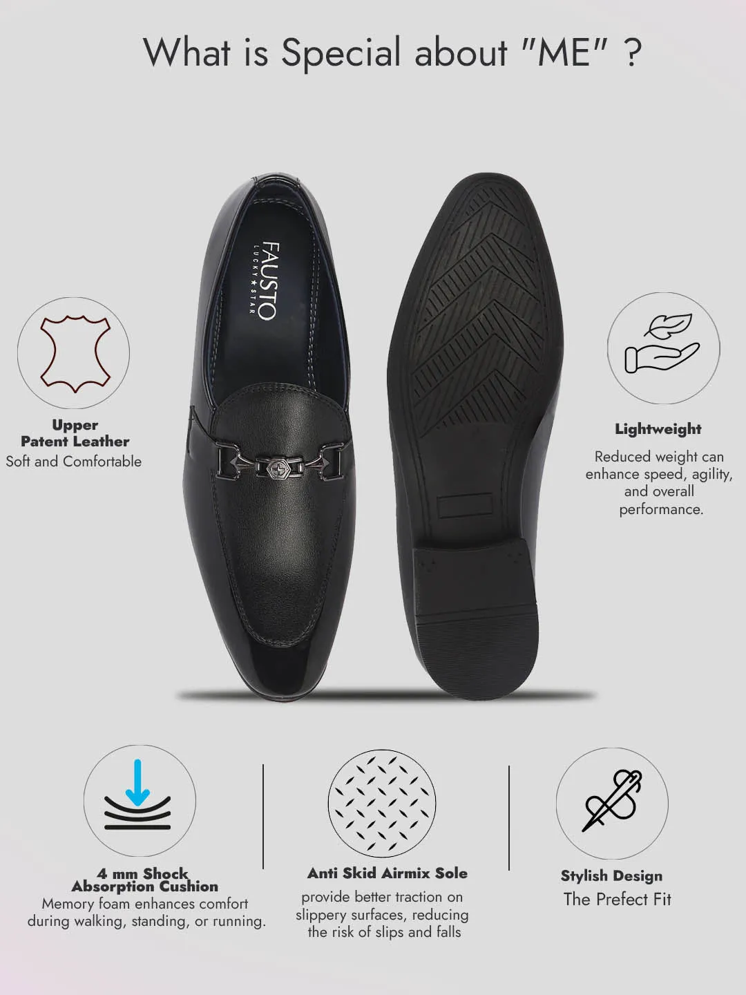 Men Black Patent Leather Horsebit Buckle Ethnic Slip On Shoes|Party Shoe|Formal Office Shoe|Wedding Shoe
