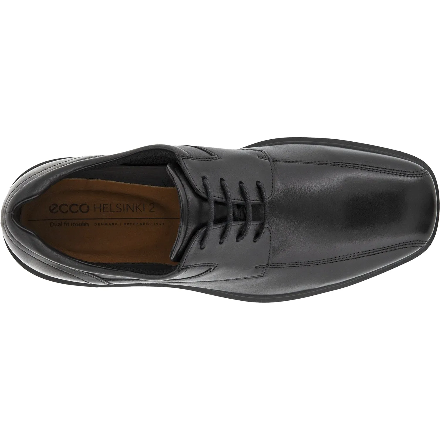 Men's Ecco Helsinki 2.0 Bike Toe Tie Black Leather