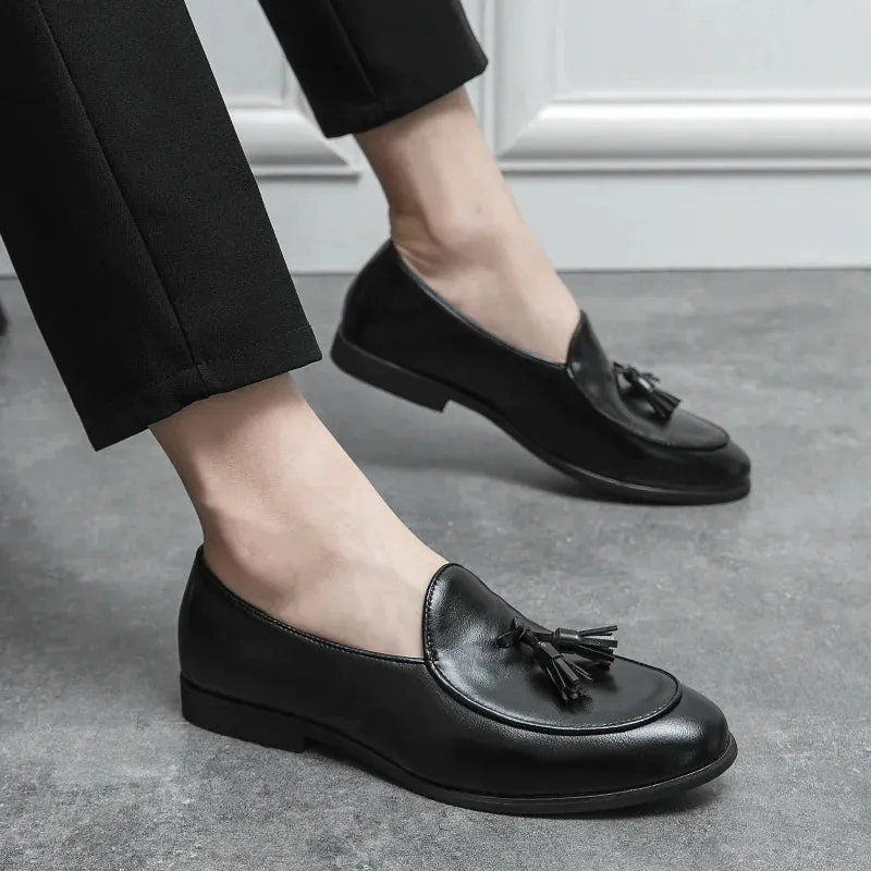 Men's Fringed Leather Shoes