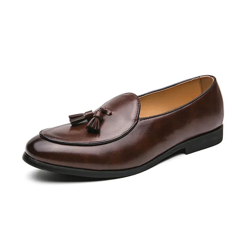 Men's Fringed Leather Shoes