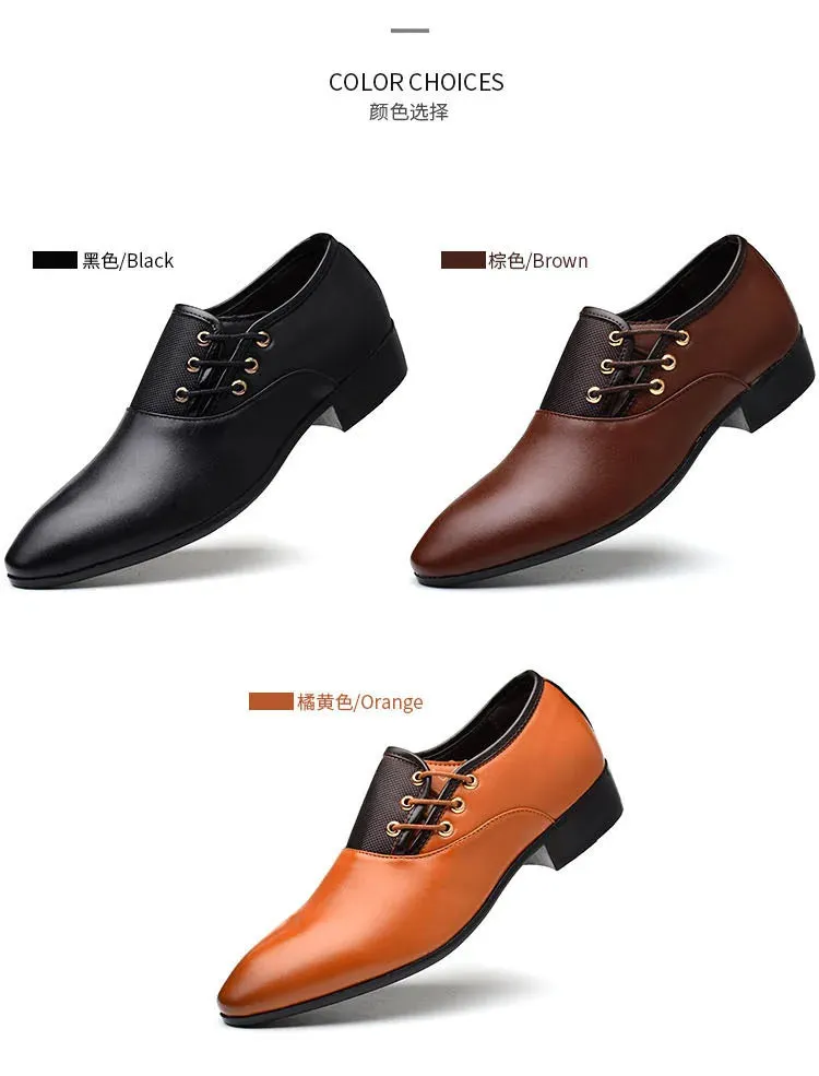 Men's Quality Patent Leather Shoes- White Wedding Shoes Leather Shoes for Male