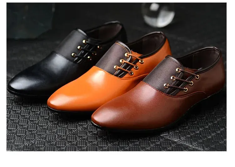 Men's Quality Patent Leather Shoes- White Wedding Shoes Leather Shoes for Male