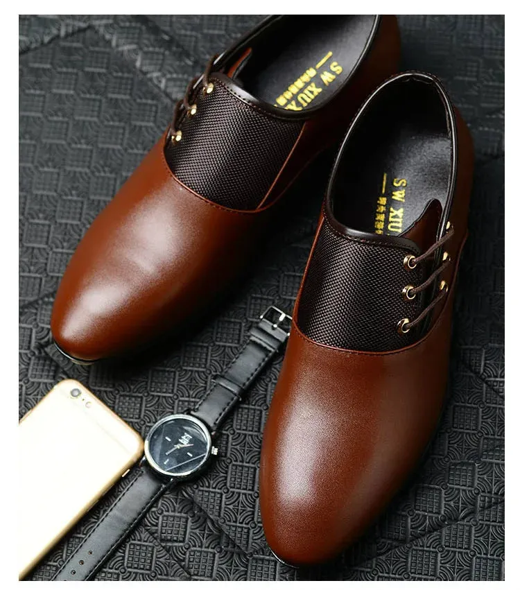 Men's Quality Patent Leather Shoes- White Wedding Shoes Leather Shoes for Male