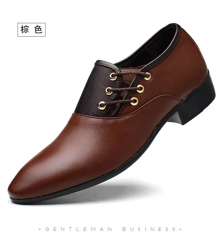 Men's Quality Patent Leather Shoes- White Wedding Shoes Leather Shoes for Male