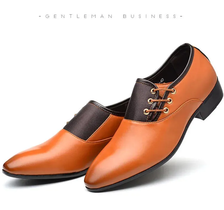 Men's Quality Patent Leather Shoes- White Wedding Shoes Leather Shoes for Male
