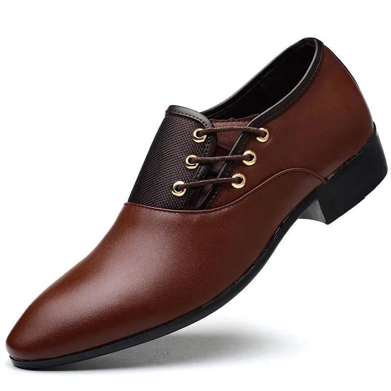 Men's Quality Patent Leather Shoes- White Wedding Shoes Leather Shoes for Male
