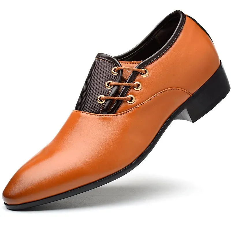 Men's Quality Patent Leather Shoes- White Wedding Shoes Leather Shoes for Male