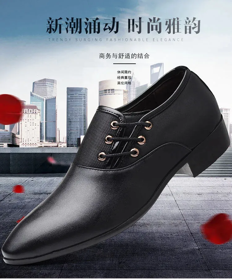 Men's Quality Patent Leather Shoes- White Wedding Shoes Leather Shoes for Male