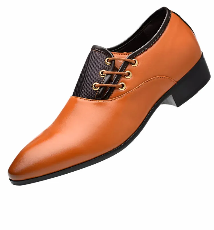 Men's Quality Patent Leather Shoes- White Wedding Shoes Leather Shoes for Male