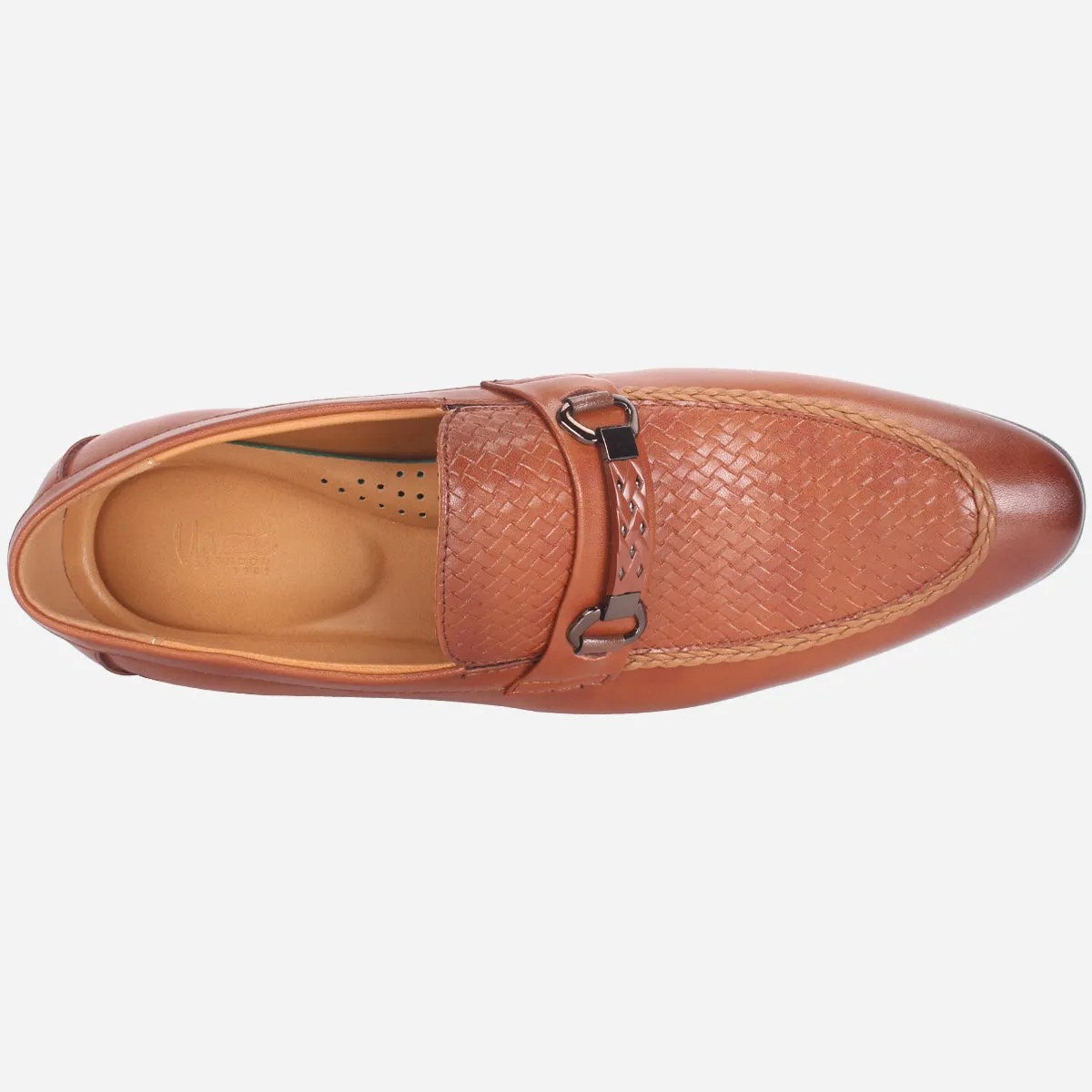 Mens "FAZAR" Leather Office Formal Slide In Shoes