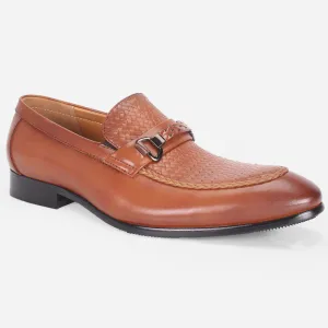 Mens "FAZAR" Leather Office Formal Slide In Shoes