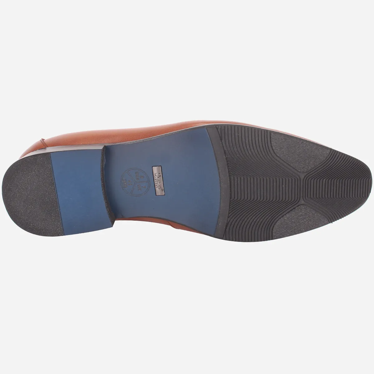 Mens "FAZAR" Leather Office Formal Slide In Shoes