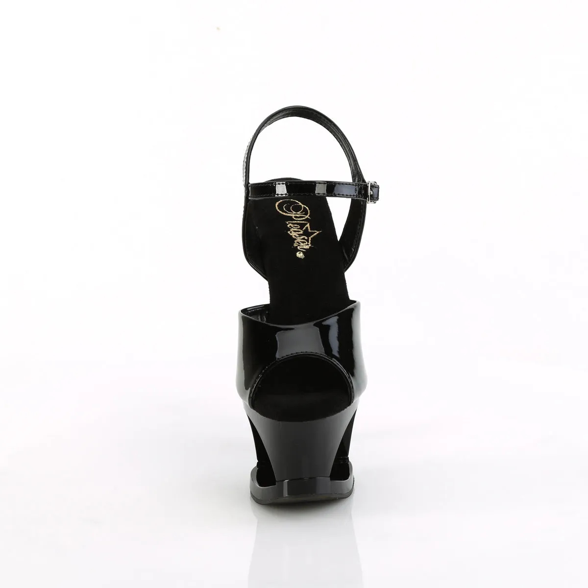 MOON-709H  Black Patent/Black-Red