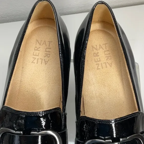 Naturalizer Somerset Wedge Black 9.5Patent Leather NWOT