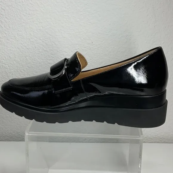 Naturalizer Somerset Wedge Black 9.5Patent Leather NWOT
