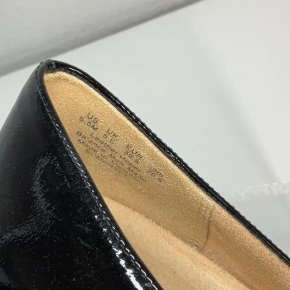 Naturalizer Somerset Wedge Black 9.5Patent Leather NWOT