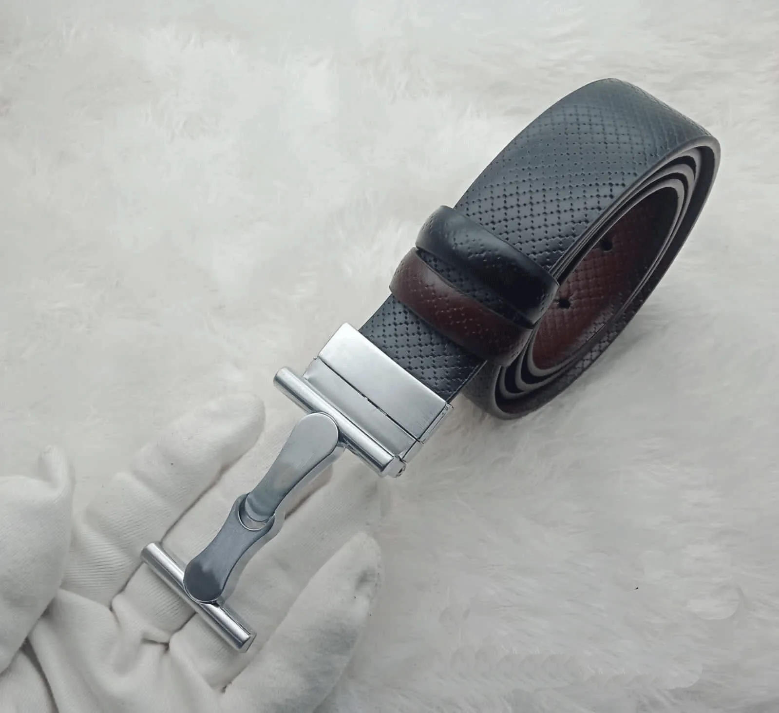 New Arrival H Letter Reversible Strap Belt For Men's-JonasParamount